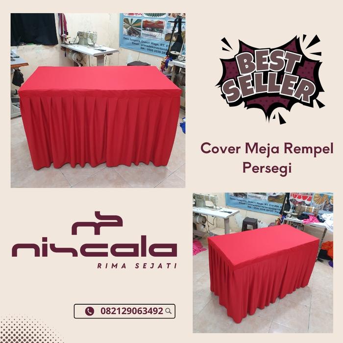 Gambar Cover Meja Prasmanan Persegi Rempel Taplak Meja Rempel dari Niscala Rima Sejati undefined Tokopedia