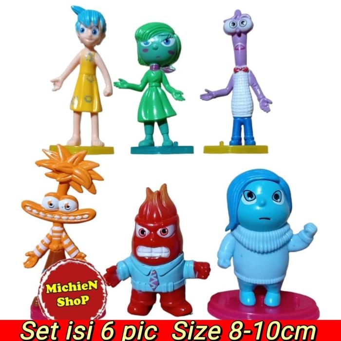Gambar Action Figure Inside Out 2 Anxiety - Set isi 6 pcs dari MICHIEN-SHOP undefined Tokopedia