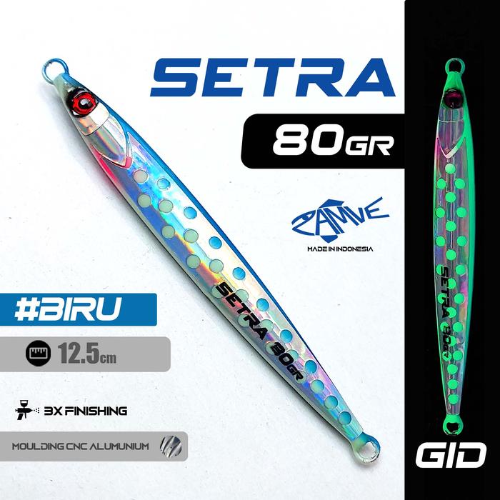 Gambar Metal Jig Polkadot Zamve Setra 80Gr Metal Jig 80Gr Metal Jig 80Gram - Blue dari Sagara Pancing undefined Tokopedia