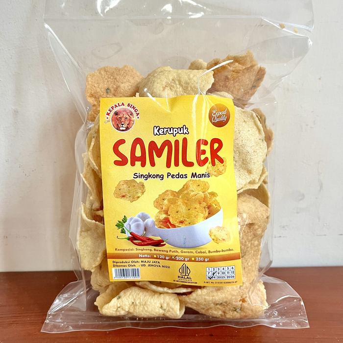 Gambar Kerupuk Samiler Pedas Manis Matang KEPALA SINGA Camilan Oleh Oleh Sidoarjo Jombang dari Kepala Singa undefined Tokopedia