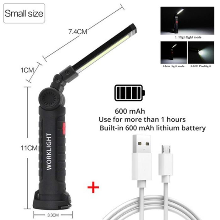 Gambar Lampu Senter Kerja COB Multifungsi Work Light Magnet USB Rechargeable - G51 Small dari Lampu LED Store undefined Tokopedia