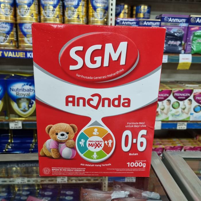 Gambar Susu SGM Ananda 0-6bulan 1kg.Exp.2026.02.10 dari Standar Jagakarsa undefined Tokopedia