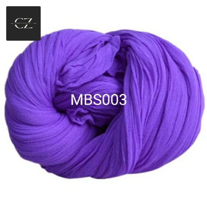 Gambar bahan kain stocking untuk membuat bunga warna leaf green - violet003 dari carestazafeli undefined Tokopedia