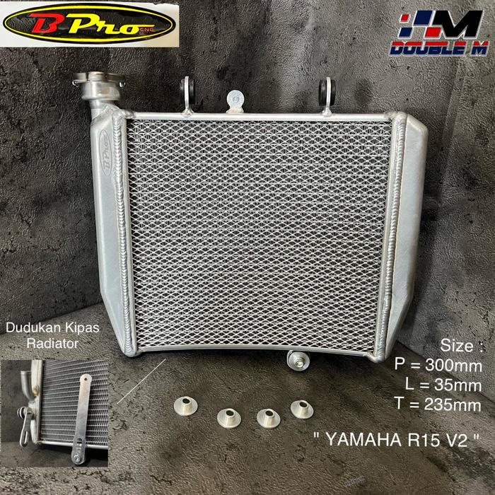 Gambar Radiator Bpro Ninja R SS RR MX King CBR CB Sonic GTR Vixion GSX R15 - R15 V2 dari Double M Motoparts undefined Tokopedia