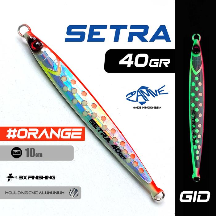 Gambar Metal Jig Polkadot Zamve Setra 40Gr Metal Jig 40Gr Metal Jig 40Gram - Orange dari Sagara Pancing undefined Tokopedia