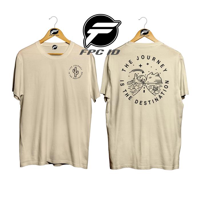 Gambar Kaos Surfing The Journey Cotton Combed 30s Baju Distro Pria - Khaki, S dari FPC ID undefined Tokopedia
