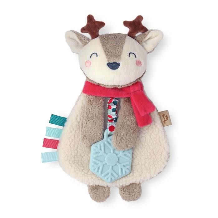 Gambar Itzy Ritzy Itzy Lovey Plush and Teether Toy | Boneka Gigitan Bayi - Reindeer Brown dari mybebeindonesia undefined Tokopedia