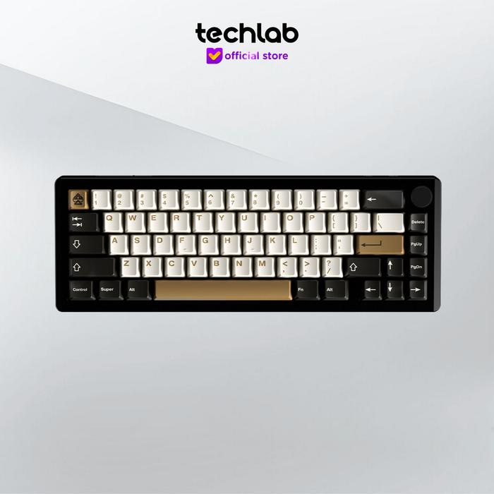 Gambar Noir Spade65 / Spade 65 (Non QMK/VIA) 65% Aluminum Wireless Mechanical Keyboard Gasket Mount - Obsidian Black, Barebone+Keycap dari TECHLAB ID undefined Tokopedia