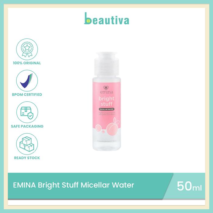 Gambar Emina Bright Stuff Micellar Water 50 ml - 50ml dari Beautiva Skincare undefined Tokopedia