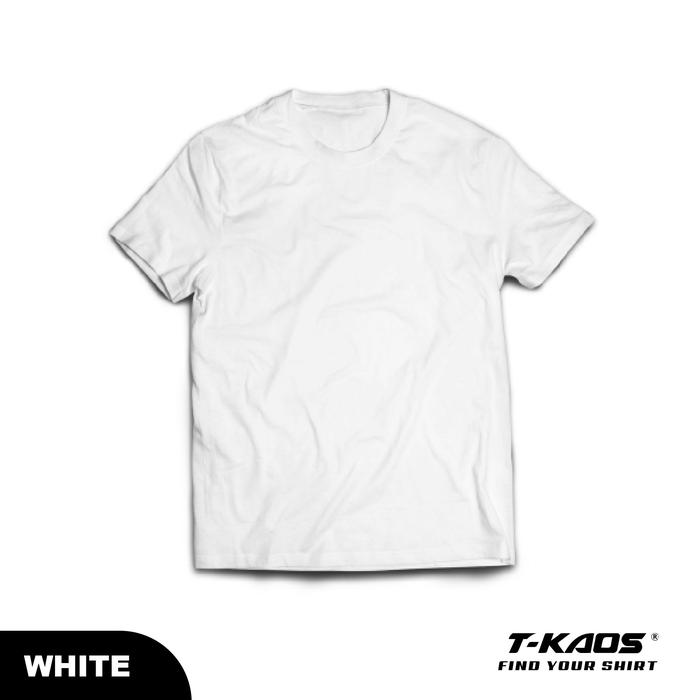 Gambar KAOS POLOS KATUN PREMIUM ORIGINAL T-KAOS - Putih, S dari TKAOS Official Store undefined Tokopedia