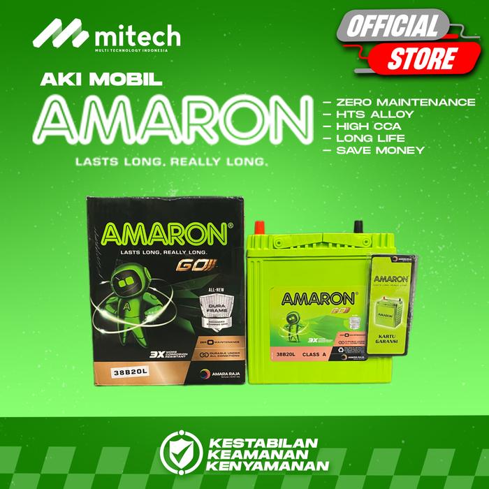 Gambar Amaron GO Aki Kering Mobil Suzuki Ertiga NS40ZL / 38B20L - 12V / 35Ah - GOJEK/GRAB dari MITECH IDN Kota Tangerang Selatan Tokopedia