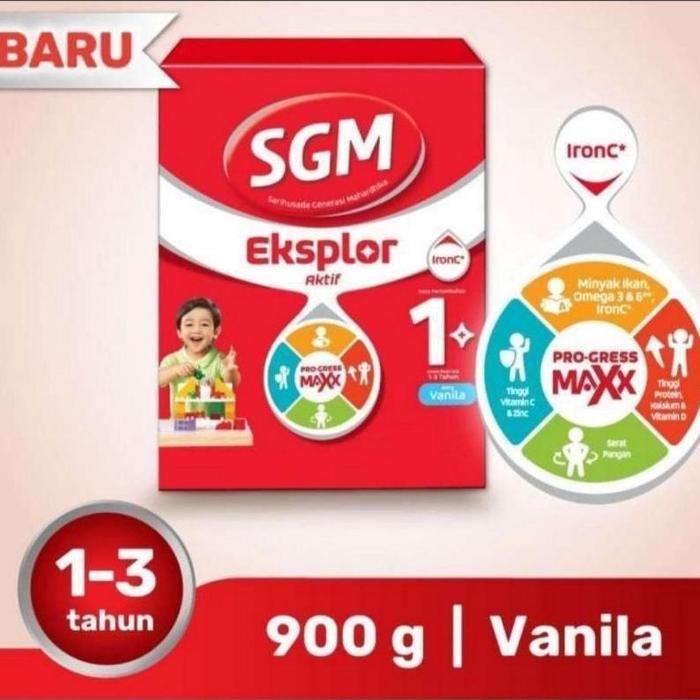 Gambar KREATIF SGM 1+ MADU / VANILA PRO GRESS MAXX 900GR SUSU FORMULA - VANILA dari Deminovia Collect undefined Tokopedia