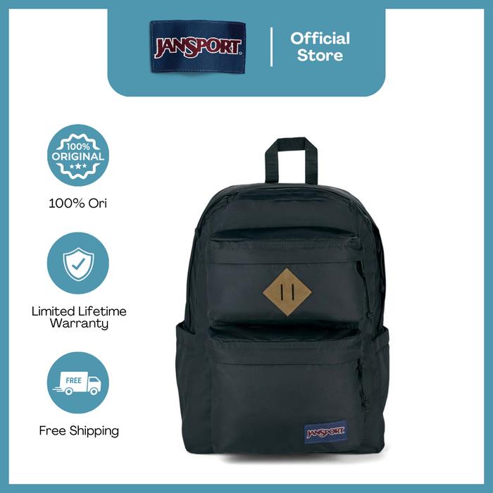 Gambar JanSport Tas Ransel Backpack Daypack Double Break Black dari Jansport Shop ID undefined Tokopedia