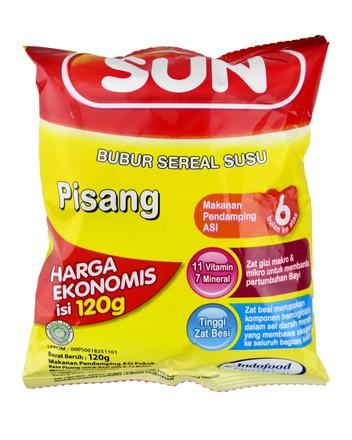 Gambar SUN Bubur Susu Sereal - Kemasan Ekonomis 120g REFILL - PISANG dari laris kartasura undefined Tokopedia