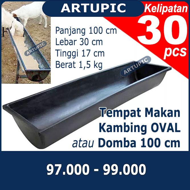 Gambar Tempat Makan Kambing OVAL KELIPATAN 30 PCS Talang Pakan Makan Minum Kambing Domba 100 cm dari Artupic Peralatan Peternakan undefined Tokopedia