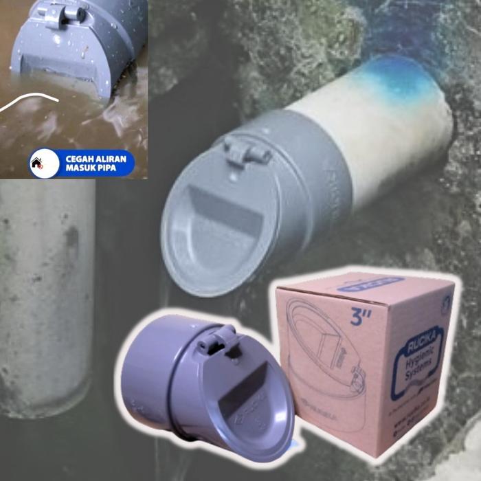 Gambar Katup Otomatis Penutup Drainase Drain Pipa Pvc Floor Linier Filter Air - 3 inch dari Aufa Corp undefined Tokopedia