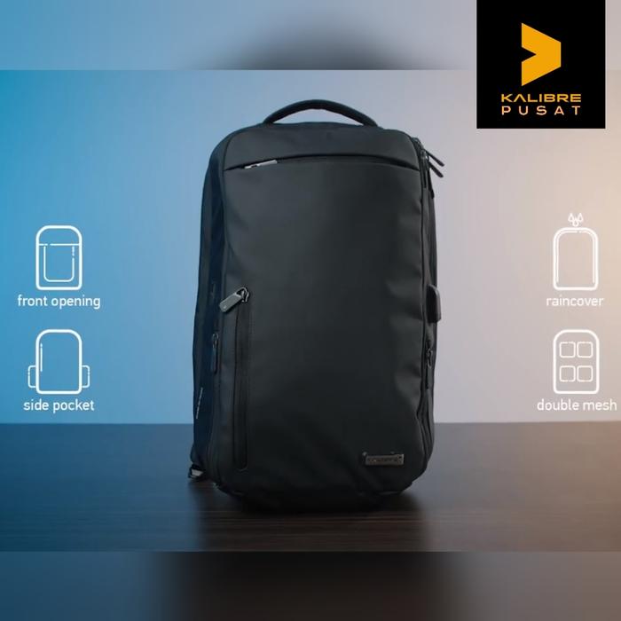Gambar TAS RANSEL LAPTOP BACKPACK KALIBRE EQUINOX ORIGINAL TAS KULIAH KERJA - Hitam dari KALIBRE PUSAT.ID undefined Tokopedia