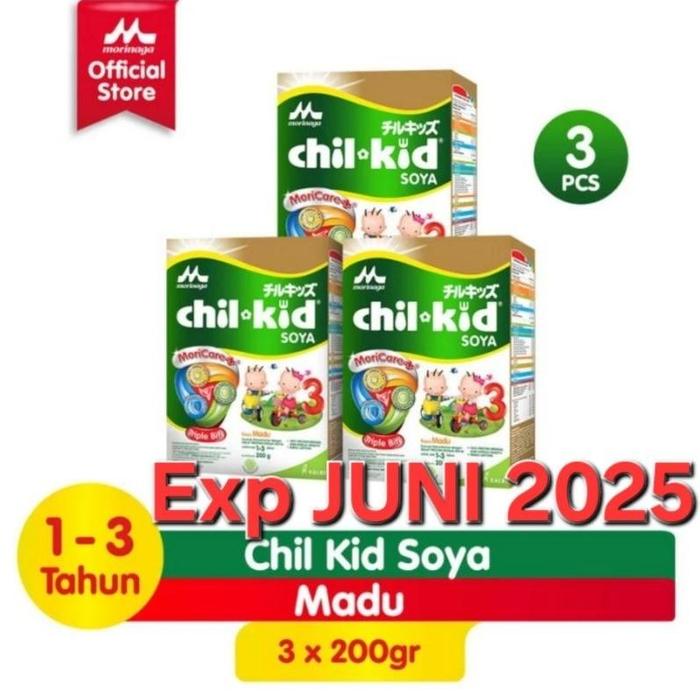 Gambar TERPERCAYA CHILKID SOYA VANILA MADU 600 GRAM/CHIL KID SOYA/600GR/3X - MADU 3X 200GR dari Deminovia Collect undefined Tokopedia
