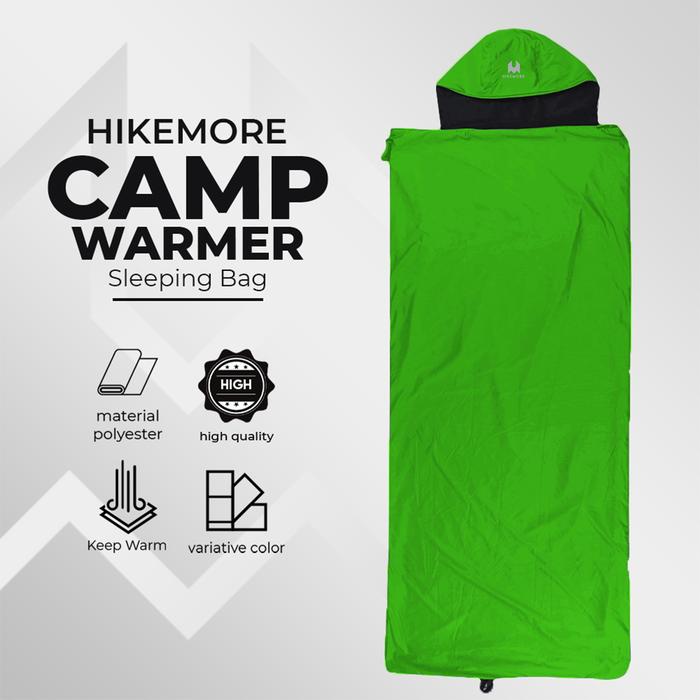 Gambar Sleeping Bag Camping Hiking Gunung Outdoor SB Hikemore Warmer Original - Green dari Hikemore Tangerang undefined Tokopedia