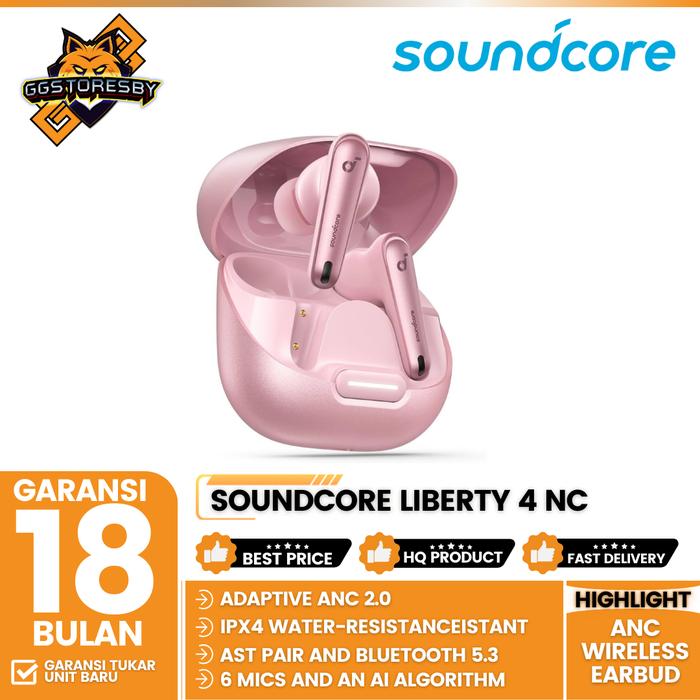 Gambar TWS Anker Soundcore Liberty 4 NC - A3947 - PINK dari GGSTORESBY undefined Tokopedia