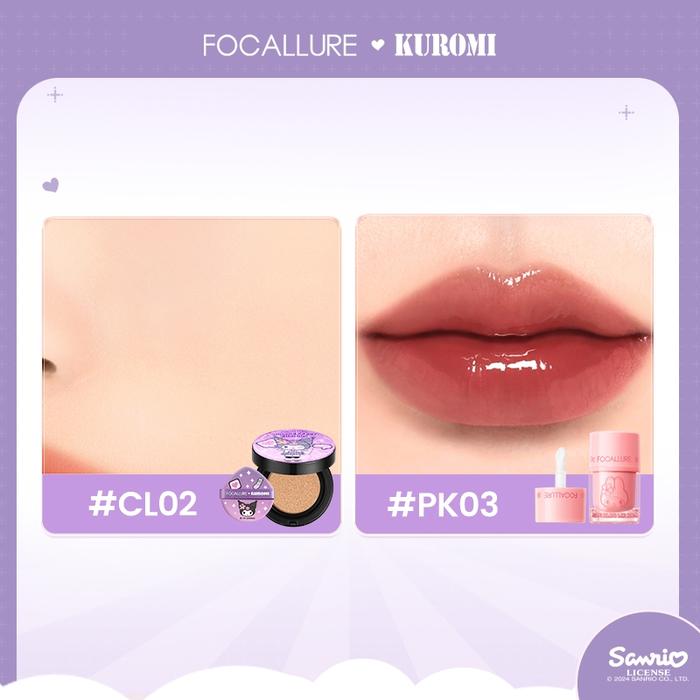 Gambar FOCALLURE X Sanrio 2PCS Bundle Set Lip Tint & UV Cushion SPF50 PA+++ - CL02+NU03 dari FOCALLURE STORE_NEW undefined Tokopedia