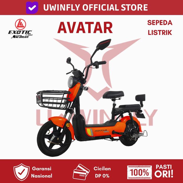 Gambar Sepeda Listrik Uwinfly M60 Garansi Resmi Uwinfly Indonesia - AVATAR ORANGE, Non Asuransi dari U-Winfly Indonesia undefined Tokopedia