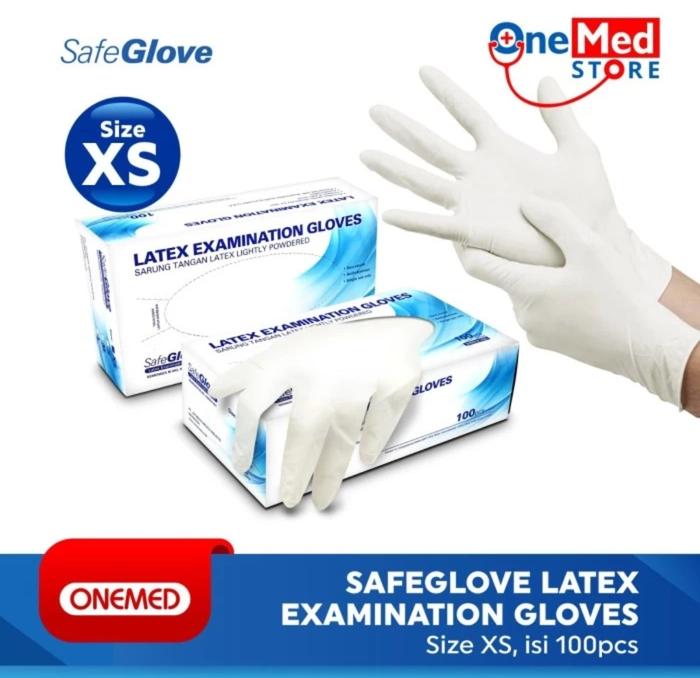 Gambar Handscoon Latex Safeglove 100pc / Sarung Tangan Medis BOX - XS dari Arti Medika Utama 12 undefined Tokopedia