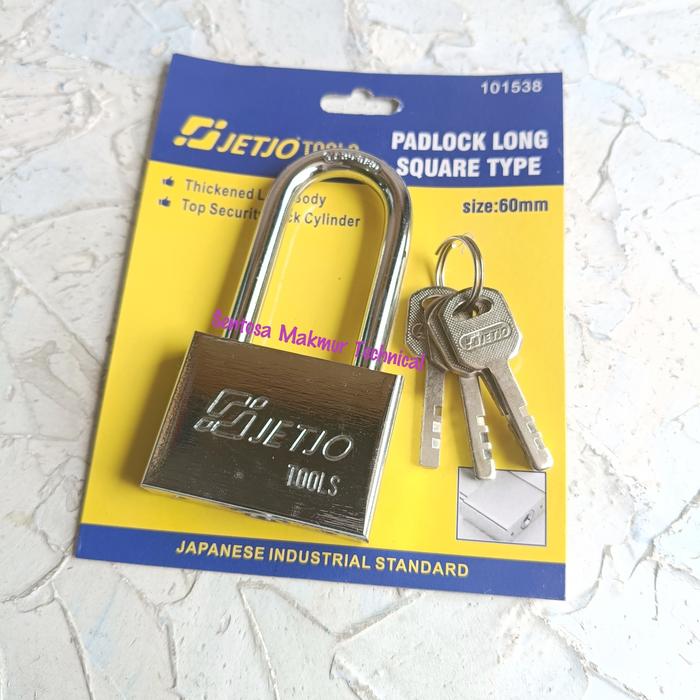 Gambar JETJO LAKONI 60 MM Gembok Nikel Leher Pendek Panjang Padlock Short Long 60mm - PANJANG dari Sentosa Makmur Technical undefined Tokopedia