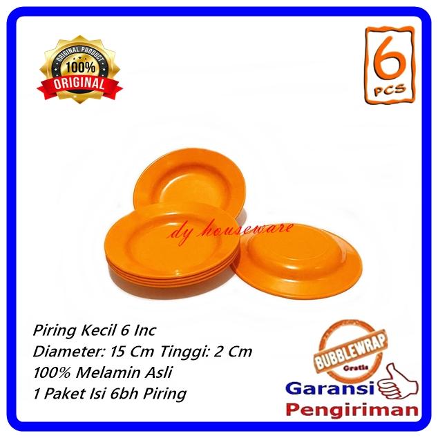 Gambar Piring Melamin Kecil 6 Inc Piring Sambal 100% Melamine Unica M-106 ( Harga 1 Paket isi 6Pcs Piring ) - Orange dari DY Houseware undefined Tokopedia