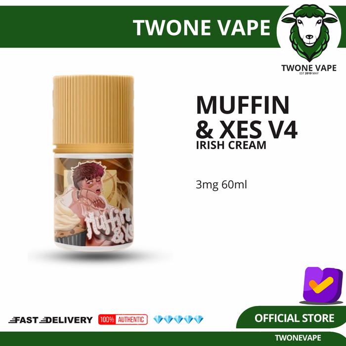 Gambar Liquid YB Muffin and Xes V4 Irish Cream 60ML by Reza Arap / Muffin V4 - 3MG 60ML dari Twoneofficial undefined Tokopedia