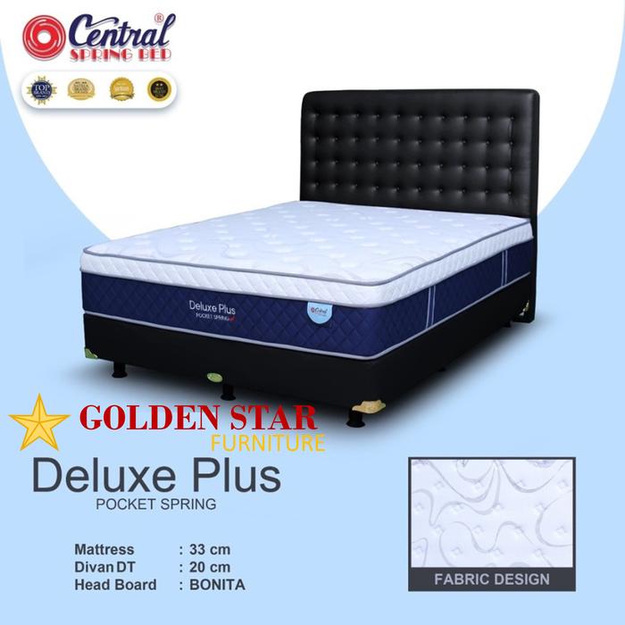 Gambar Kasur Springbed Central SET 160x200 spring bed 160 no 2 PROMO FULL SET - GRAND Deluxe dari Golden Star Furniture undefined 5 Tokopedia