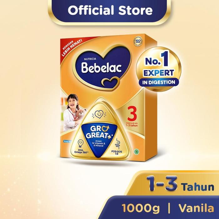 Gambar READY BEBELAC 3 VANILA SUSU PERTUMBUHAN BUBUK 1000 GR dari Deminovia Collect undefined Tokopedia