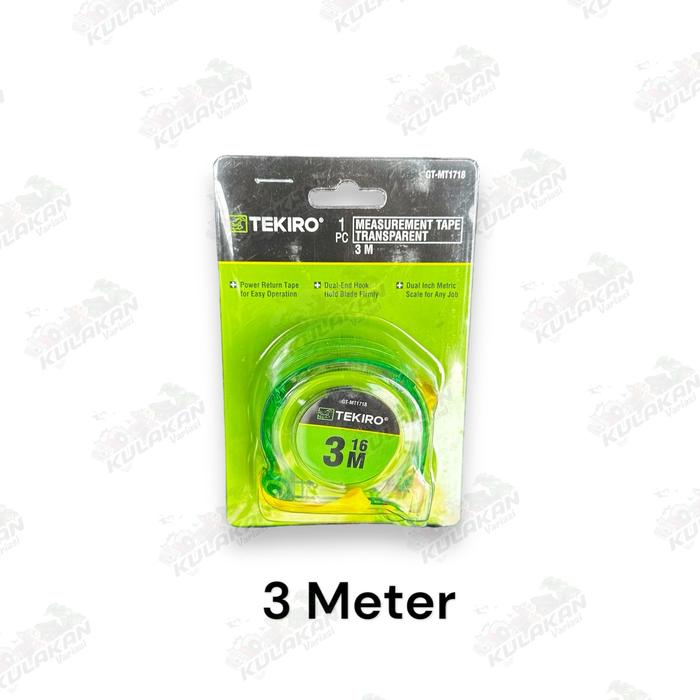 Gambar TEKIRO Meteran 5M Meter Transparan - 3 Meter dari 90Motoshop undefined Tokopedia