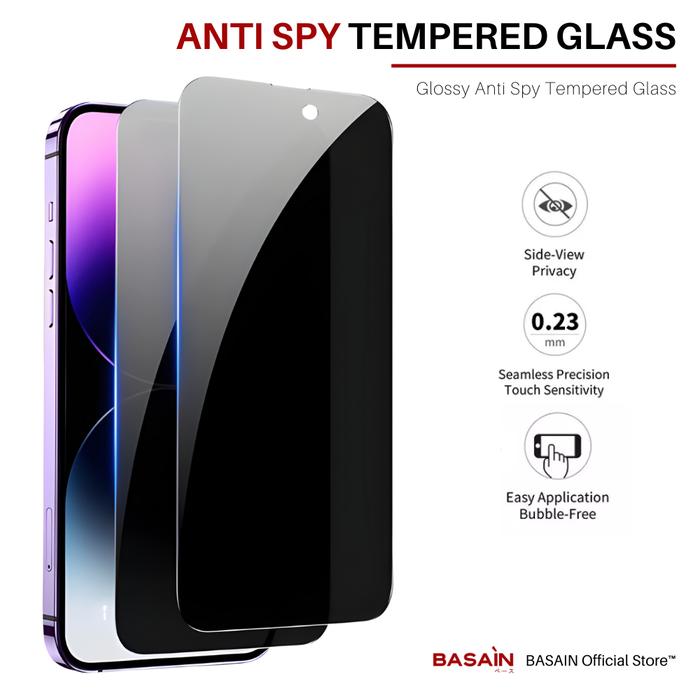 Tempered Glass AntiSpy iPhone X/ Xs/ Xr/ Xs Max BASAIN FULL COVERED X/Xs,  Pcs