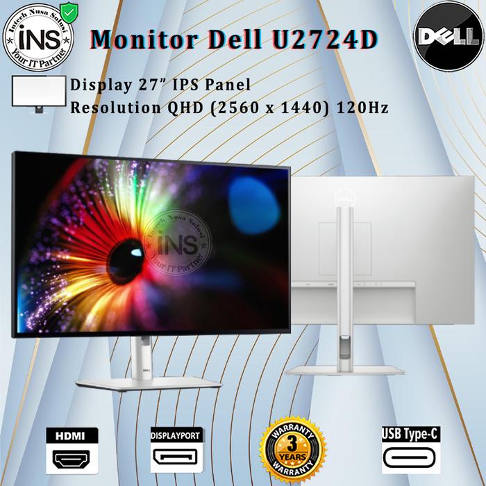 Gambar Monitor DELL U2724D 27 Inch IPS QHD 2560x1440 120HZ HDMI DP USB-C 3YR dari Intech Nusa Solusi undefined Tokopedia