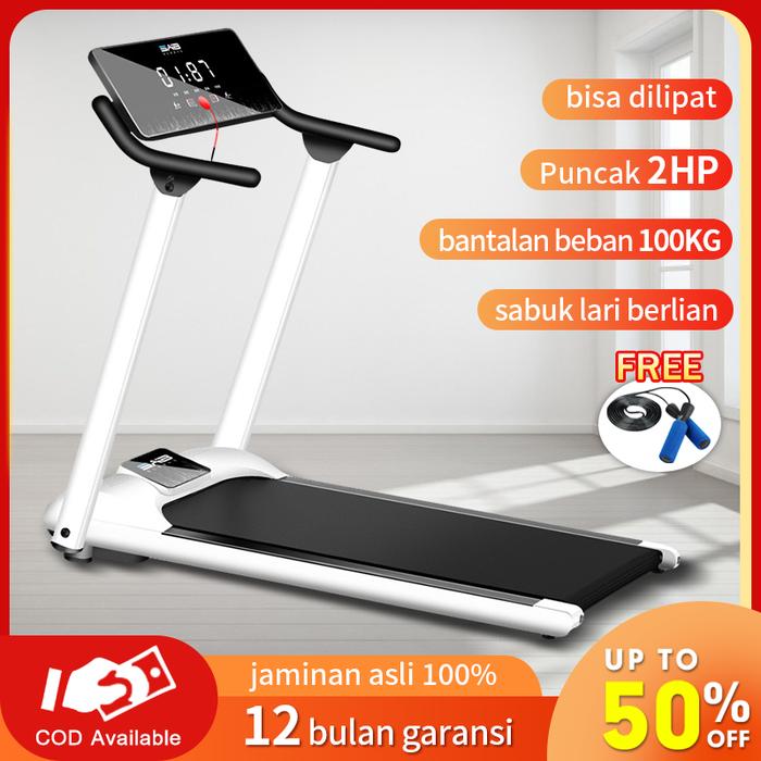 Gambar JF Treadmill Elektrik Tredmil Listrik 2.0 Mesin Lari Olahraga Gym Fit - Putih dari JF Internasional undefined Tokopedia