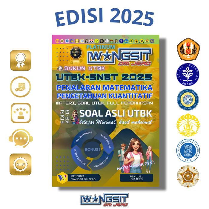 Gambar Buku Wangsit Om Jero MATEMATIKA PENALARAN UTBK SNBT 2026 PLATINUM - PM & PK dari Lentara & Co undefined Tokopedia
