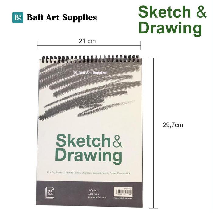 Gambar Terbaik Sketch & Drawing Book Bali Art Supplies / Buku Gambar & Sketsa - A4 29,7 x 21 cm dari Lynnb Mall undefined Tokopedia