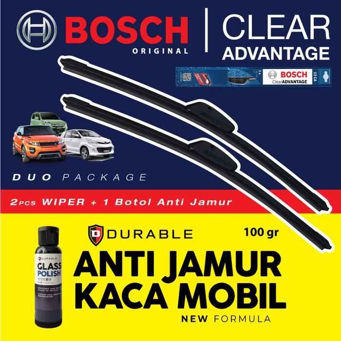 Gambar Sidekick Wiper Bosch Blade Pisang Aerofit Clear Advantage 17 & 17 - WiperAntiJamur dari TMC Store Cover Mobil undefined Tokopedia