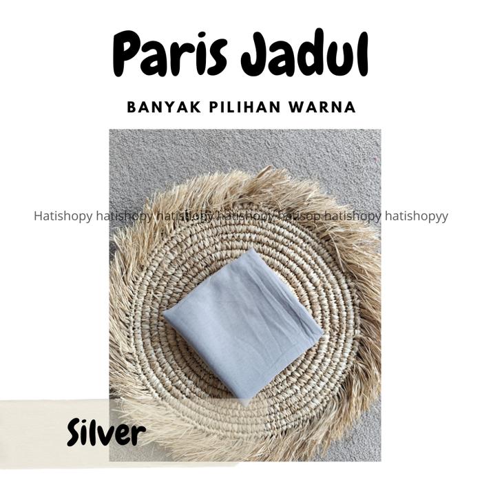 Gambar JILBAB SEGI EMPAT PARIS JADUL KERUDUNG SEGIEMPAT PARIS LAMA PREMIUM - Silver dari GEKILA undefined Tokopedia