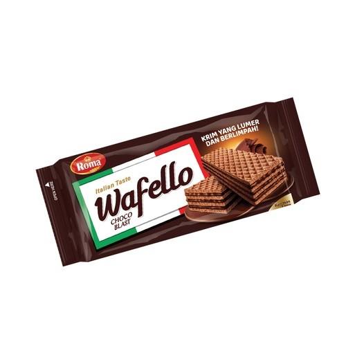 Gambar Roma wafello 117gr Wafer Krim Butter Cococnut Chocoblash Italian Waffer Kemasan Pouch - COKLAT 117G dari Temanbayiku undefined Tokopedia