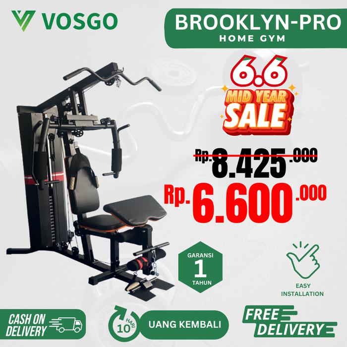 Gambar Alat Fitness Home Gym 1 Sisi Brooklyn Vosgo Termurah - Brooklyn Hitam dari Vosgo Fitness undefined Tokopedia