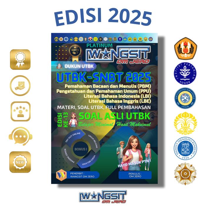 Gambar Buku Wangsit Om Jero UTBK LITERASI BAHASA INDONESIA SNBT 2026 PLATINUM - Literasi BHS dari Lentara & Co undefined Tokopedia