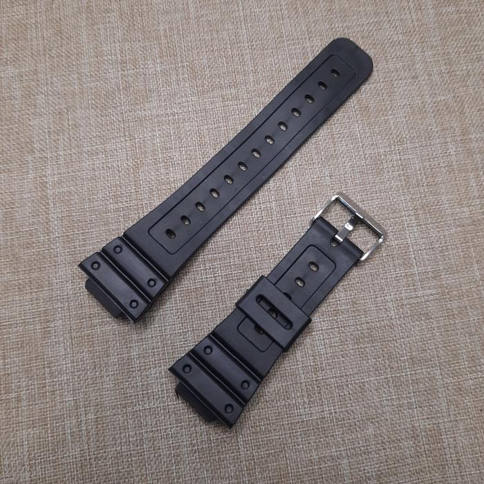 Gambar Tali Jam Tangan Karet Untuk Casio DW-5600 DW-5700 - Hitam dari Tali Jam Tangan com undefined Tokopedia