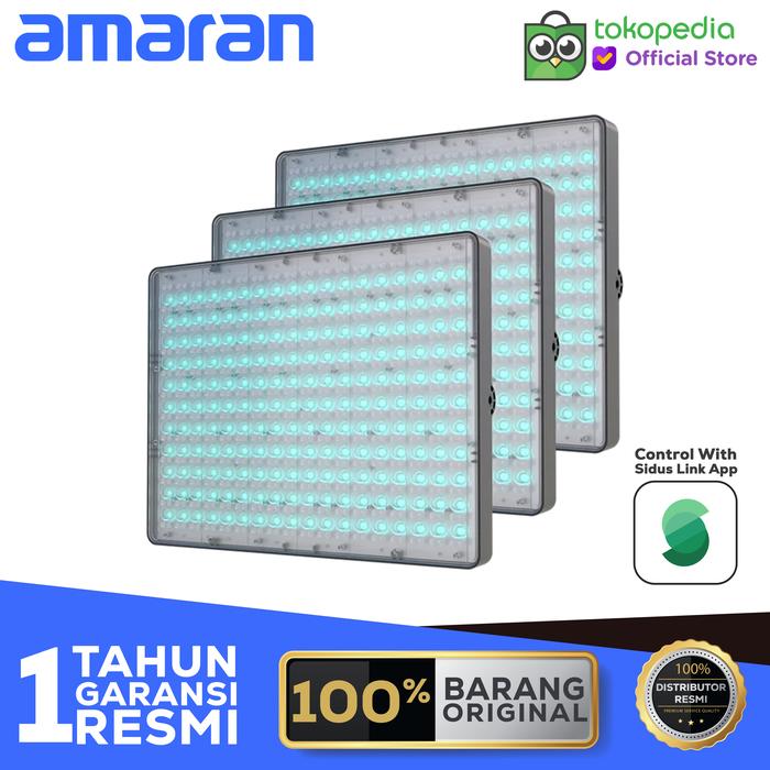 Gambar Amaran P60C RGBWW LED Panel 3-Light Kit dari Aputure Indonesia undefined Tokopedia
