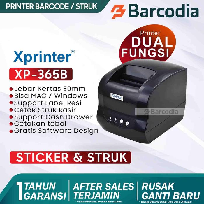 Gambar PRINTER LABEL RESI XPrinter 385B PRINT ALAMAT PENGIRIMAN JNT TOKOPEDIA dari Barcodia undefined Tokopedia