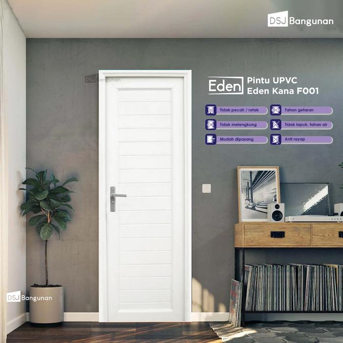 Gambar Eden Pintu uPVC Kamar Mandi Pintu Estetik Kirim Instant - F001, Kanan dari DSJ Bangunan undefined Tokopedia