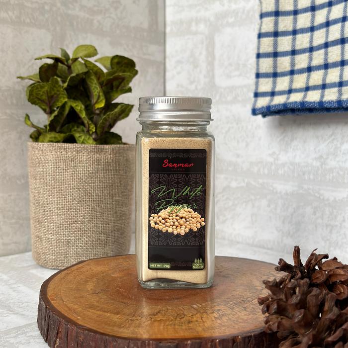 Gambar Lada putih bangka bubuk 70g | 100% organik dari Sanmar Indonesia undefined Tokopedia