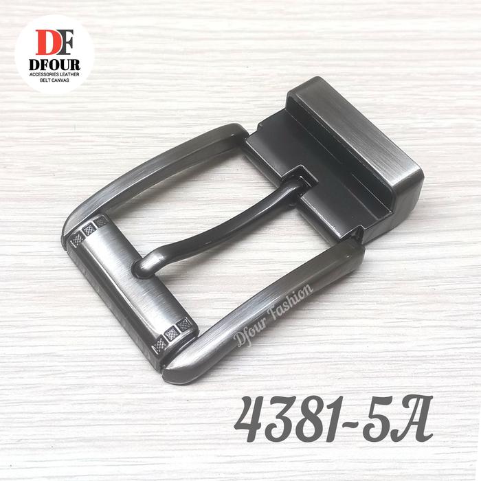 Gambar Dfour Kepala Ikat Pinggang Pria KULIT Kepala Gesper Model Jepit Tusuk Jarum - 4381-5A, 4cm dari Dfour Fashion undefined Tokopedia