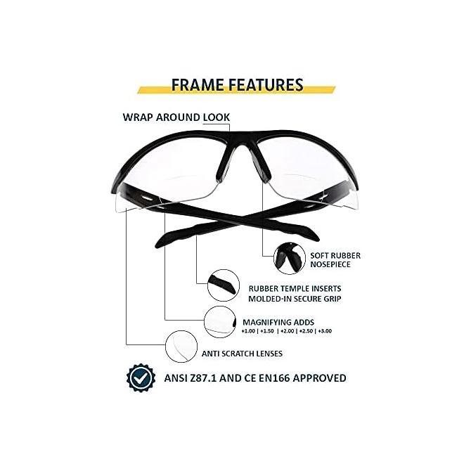 Gambar Bifocal Safety Glasses Safety Glasses With Readers Healthcare dari Tombol Storee undefined Tokopedia